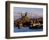 Ruins of Castle Moil and Fishing Harbour at Kyleakin, Skye, Inner Hebrides, Highlands, Scotland-Patrick Dieudonne-Framed Photographic Print