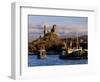 Ruins of Castle Moil and Fishing Harbour at Kyleakin, Skye, Inner Hebrides, Highlands, Scotland-Patrick Dieudonne-Framed Photographic Print