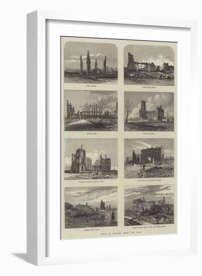 Ruins of Chicago after the Fire-null-Framed Giclee Print