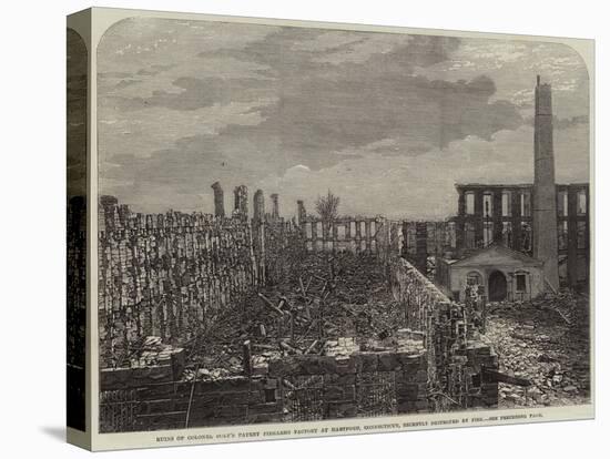 Ruins of Colonel Colt's Patent Firearms Factory at Hartford-null-Stretched Canvas