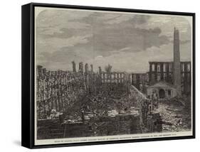 Ruins of Colonel Colt's Patent Firearms Factory at Hartford-null-Framed Stretched Canvas