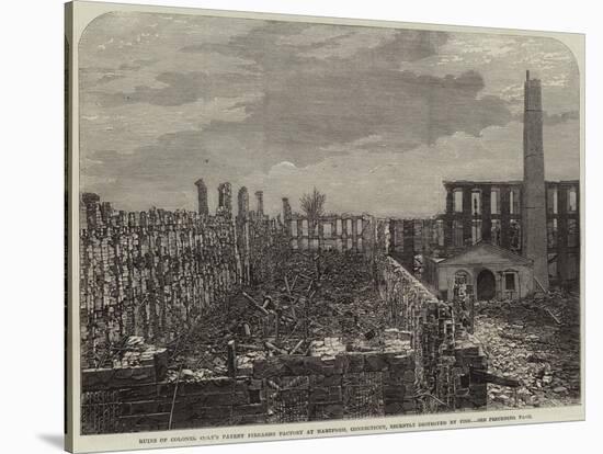 Ruins of Colonel Colt's Patent Firearms Factory at Hartford-null-Stretched Canvas