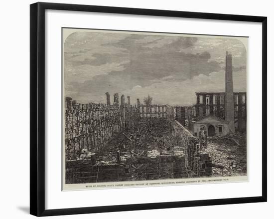Ruins of Colonel Colt's Patent Firearms Factory at Hartford-null-Framed Giclee Print