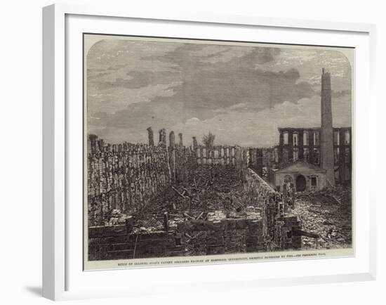 Ruins of Colonel Colt's Patent Firearms Factory at Hartford-null-Framed Giclee Print