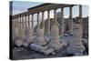 Ruins of Colonnade in Palmyra-null-Stretched Canvas
