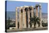 Ruins of Columns of a Temple, Temple of Olympian Zeus, Athens, Attica, Greece-null-Stretched Canvas