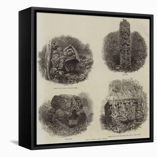 Ruins of Copan, Central America-null-Framed Stretched Canvas