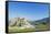 Ruins of Devin Castle, Danube River, Bratislava, Slovakia, Europe-Christian Kober-Framed Stretched Canvas