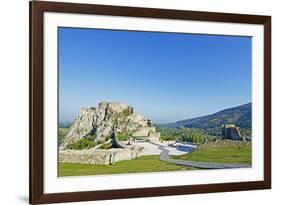 Ruins of Devin Castle, Danube River, Bratislava, Slovakia, Europe-Christian Kober-Framed Photographic Print