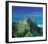 Ruins Of Dunluce Castle-null-Framed Art Print