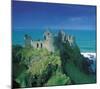 Ruins Of Dunluce Castle-null-Mounted Art Print