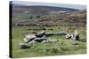 Ruins of Early Bronze Age House, About 3500 Years Old, Grimspound-David Lomax-Stretched Canvas