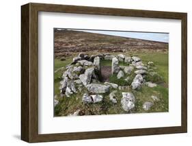 Ruins of Early Bronze Age House, About 3500 Years Old, Grimspound-David Lomax-Framed Photographic Print