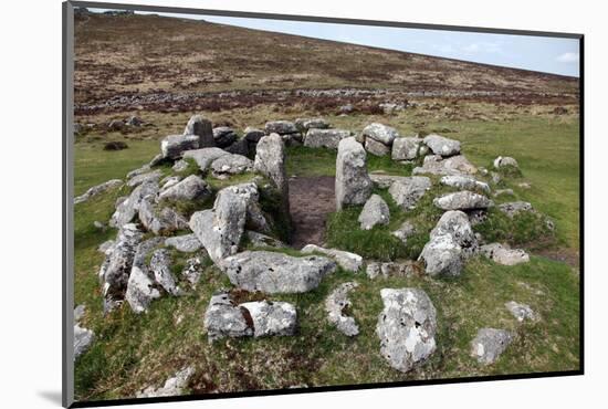 Ruins of Early Bronze Age House, About 3500 Years Old, Grimspound-David Lomax-Mounted Photographic Print