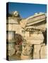 Ruins of Elefsina, Attica, Greece-Rainer Hackenberg-Stretched Canvas