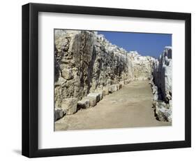 Ruins of Euryalus Castle, Syracuse, Sicily, Italy, 5th-4th Century BC-null-Framed Giclee Print