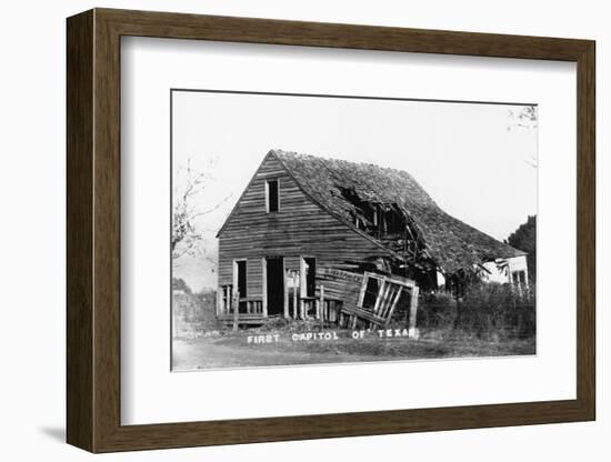 Ruins of First Capitol of Texas-null-Framed Photographic Print