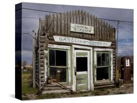 Ruins of Gas Station, Pinedale, Wyoming, United States of America, North America-Balan Madhavan-Stretched Canvas