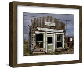 Ruins of Gas Station, Pinedale, Wyoming, United States of America, North America-Balan Madhavan-Framed Photographic Print