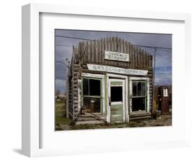 Ruins of Gas Station, Pinedale, Wyoming, United States of America, North America-Balan Madhavan-Framed Photographic Print