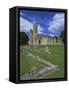 Ruins of Glastonbury Abbey, Glastonbury, Somerset, England, UK-Chris Nicholson-Framed Stretched Canvas