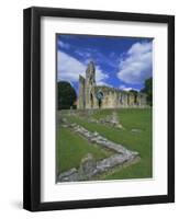 Ruins of Glastonbury Abbey, Glastonbury, Somerset, England, UK-Chris Nicholson-Framed Premium Photographic Print