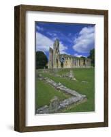 Ruins of Glastonbury Abbey, Glastonbury, Somerset, England, UK-Chris Nicholson-Framed Photographic Print