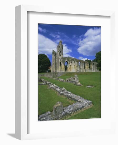 Ruins of Glastonbury Abbey, Glastonbury, Somerset, England, UK-Chris Nicholson-Framed Photographic Print