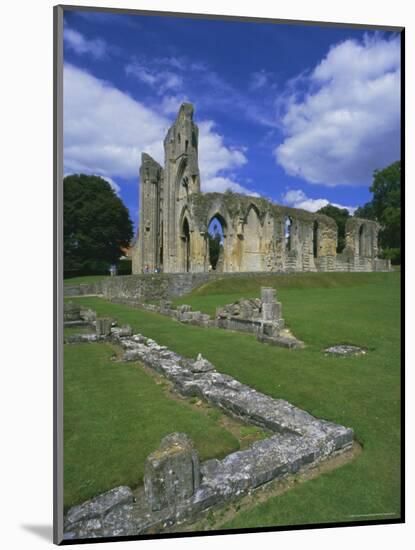 Ruins of Glastonbury Abbey, Glastonbury, Somerset, England, UK-Chris Nicholson-Mounted Photographic Print