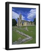 Ruins of Glastonbury Abbey, Glastonbury, Somerset, England, UK-Chris Nicholson-Framed Photographic Print