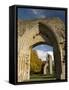 Ruins of Glastonbury Abbey, Glastonbury, Somerset, England, United Kingdom, Europe-null-Framed Stretched Canvas