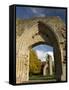 Ruins of Glastonbury Abbey, Glastonbury, Somerset, England, United Kingdom, Europe-null-Framed Stretched Canvas