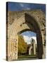 Ruins of Glastonbury Abbey, Glastonbury, Somerset, England, United Kingdom, Europe-null-Stretched Canvas