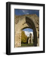 Ruins of Glastonbury Abbey, Glastonbury, Somerset, England, United Kingdom, Europe-null-Framed Photographic Print