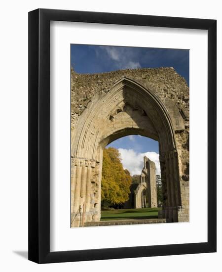 Ruins of Glastonbury Abbey, Glastonbury, Somerset, England, United Kingdom, Europe-null-Framed Photographic Print