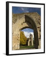 Ruins of Glastonbury Abbey, Glastonbury, Somerset, England, United Kingdom, Europe-null-Framed Photographic Print