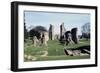 Ruins of Glastonbury Abbey, Somerset, England, United Kingdom-null-Framed Giclee Print