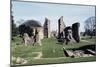 Ruins of Glastonbury Abbey, Somerset, England, United Kingdom-null-Mounted Giclee Print