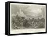 Ruins of Godesberg-William Tombleson-Framed Stretched Canvas