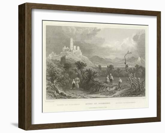 Ruins of Godesberg-William Tombleson-Framed Giclee Print