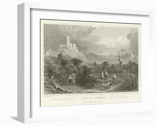 Ruins of Godesberg-William Tombleson-Framed Giclee Print