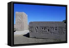 Ruins of Great Temple of Amun, Tanis, Egypt-null-Framed Stretched Canvas