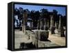 Ruins of Greek-Roman-Era Synagogue at Capernaum, Sea of Galilee, Israel-null-Framed Stretched Canvas