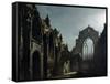 Ruins of Holyrood Chapel-Louis Jacques Mande Daguerre-Framed Stretched Canvas