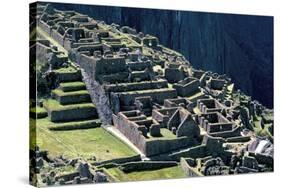 Ruins of Inca City in Morning Light, Machu Picchu, Urubamba Province, Peru-Walter Rawlings-Stretched Canvas