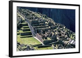 Ruins of Inca City in Morning Light, Machu Picchu, Urubamba Province, Peru-Walter Rawlings-Framed Photographic Print