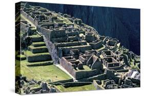 Ruins of Inca City in Morning Light, Machu Picchu, Urubamba Province, Peru-Walter Rawlings-Stretched Canvas