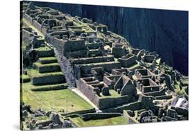 Ruins of Inca City in Morning Light, Machu Picchu, Urubamba Province, Peru-Walter Rawlings-Stretched Canvas