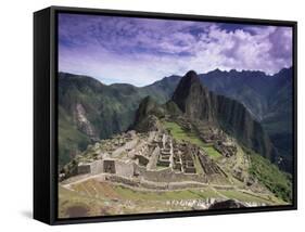 Ruins of Inca City in Morning Light, Urubamba Province, Peru-Gavin Hellier-Framed Stretched Canvas