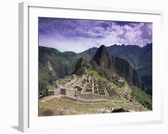 Ruins of Inca City in Morning Light, Urubamba Province, Peru-Gavin Hellier-Framed Photographic Print